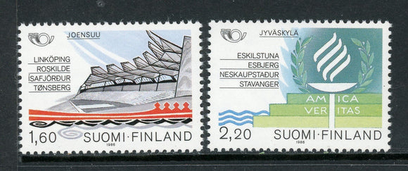 Finland Scott #738-739 MNH Nordic Cooperation 1986 $$