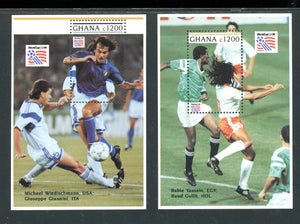 Ghana Scott #1615-1616 MNH S/S WORLD CUP 1994 USA Soccer Football CV$13+
