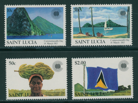 St. Lucia Scott #599-602 MNH Commonwealth Day CV$2+ 396348