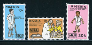 Nigeria Scott #444-446 MNH Fight Against Polio $$ 420782