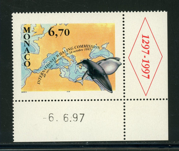 Monaco Scott #2055-1 MNH Whaling Commission FAUNA $$ 439438