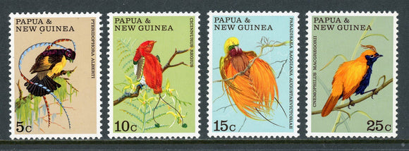 Papua New Guinea Scott #301-304 MNH Birds of Paradise FAUNA CV$5+ 439455