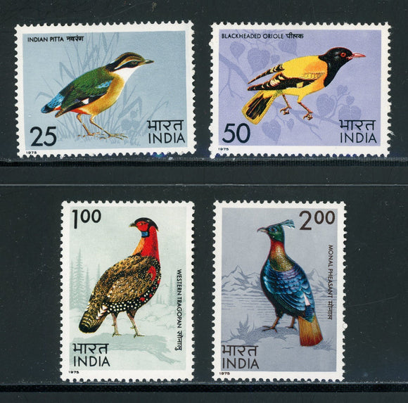 India Scott #656-659 MLH Birds FAUNA CV$10+ 439527