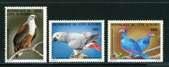 Ivory Coast Scott #680-682 MNH Birds FAUNA CV$9+ 439535