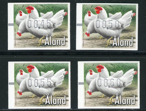 Aland Islands OS #44 MNH FRAMA LABELS 2002 Chickens $$ 439602