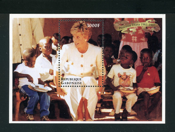 Gabon Scott #909 MNH S/S Princess Diana 1961-1997 CV$15+ 441763