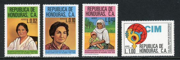 Honduras Scott #C695-C698 MNH Inter-American Women's Commission $$