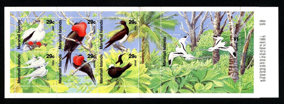 Marshall Islands Scott #406a MNH BOOKLET Birds FAUNA CV$14+