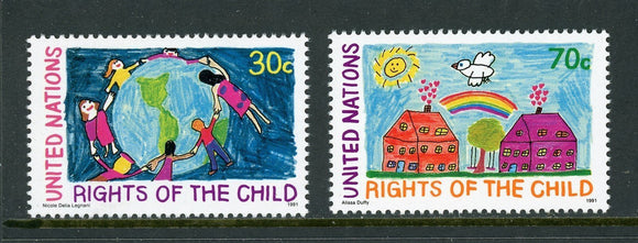 United Nations Scott #593-594 MNH Rights of the Child CV$3+