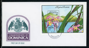 Dominica Scott #1675 FIRST DAY COVER Orchids Flowers FLORA S/S $$