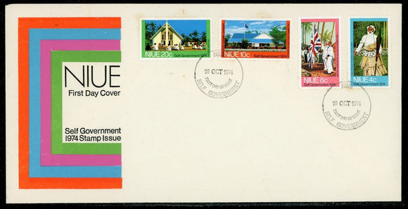Niue Scott #167-170 FIRST DAY COVER Self Government $$