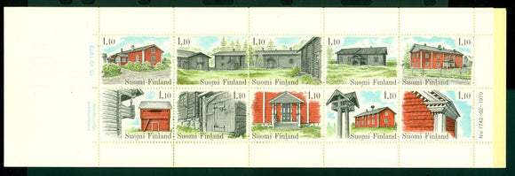 Finland Scott #626 MNH BOOKLET COMPLETE Farm Houses CV$8+