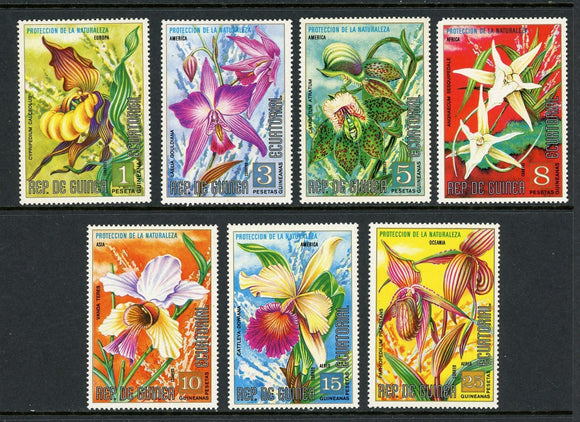 Equatorial Guinea Michel #1014-1020 MNH Flowers Orchids FLORA $$