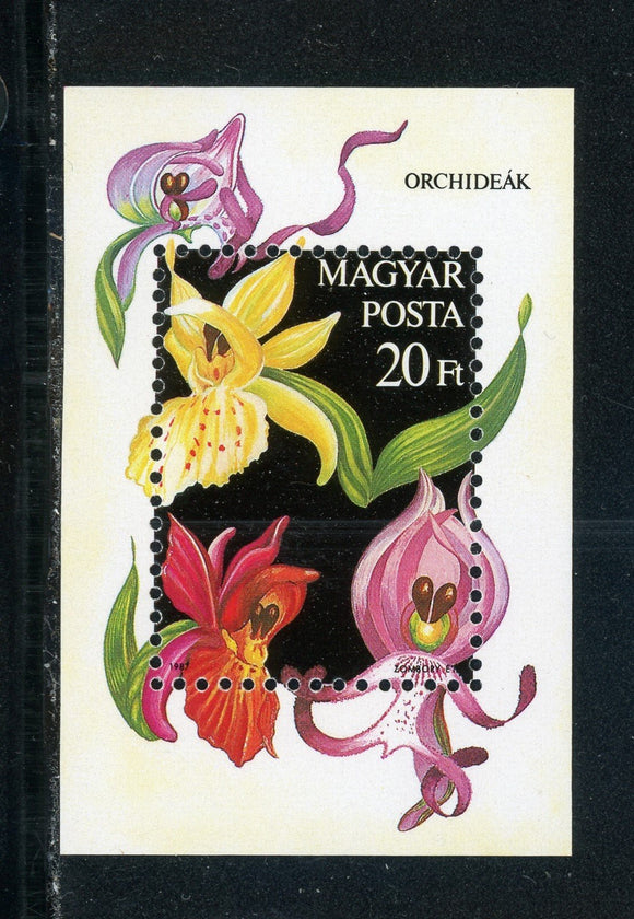 Hungary Scott #3093 MNH S/S Flora/Flowers Orchids CV$3+