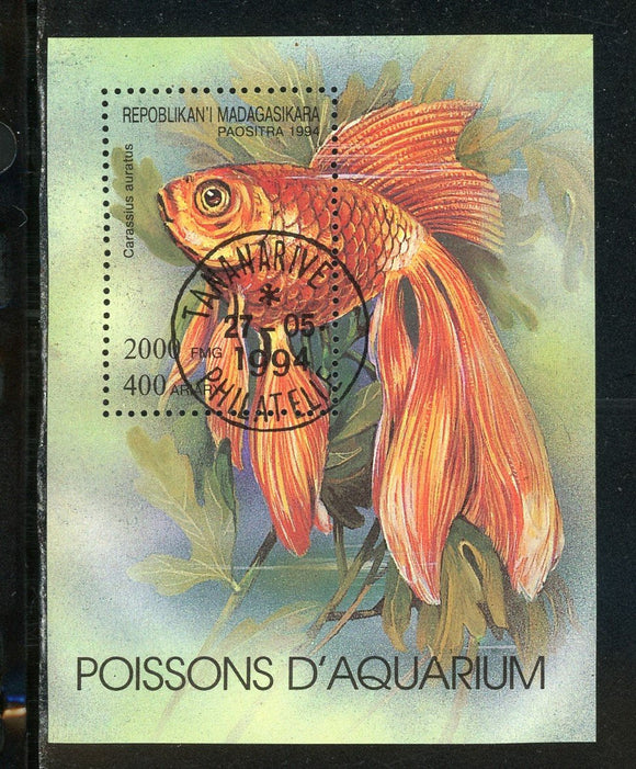 Madagascar OS #1 U S/S Aquarium Fish CINDERELLA $$