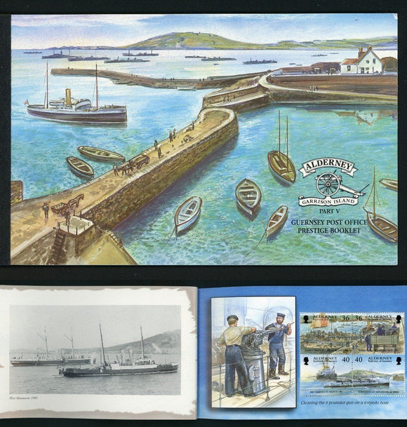 Alderney Scott #183d MNH BOOKLET PRESTIGE Garrison Island 2001 4 PANES CV$23+