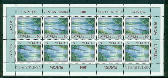 Latvia Scott #528 MNH SHEET of 10 Europa 2001 CV$35+