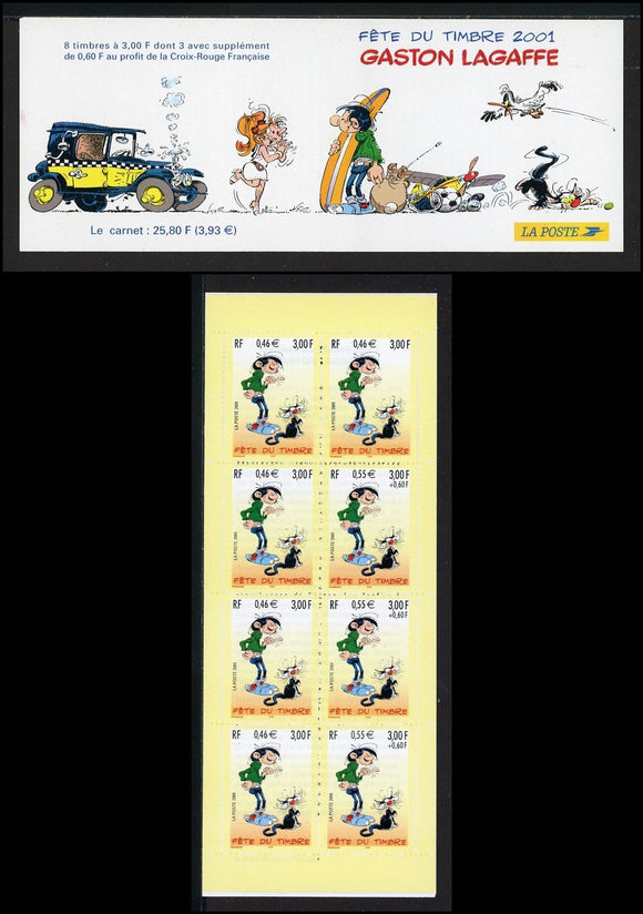 France Scott #2803b MNH BOOKLET Stamp Day Gaston Lagaffe Cartoon CV$19+