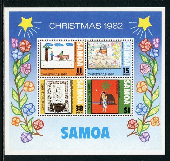 Samoa Scott #586a MNH S/S Christmas 1982 CV$2+