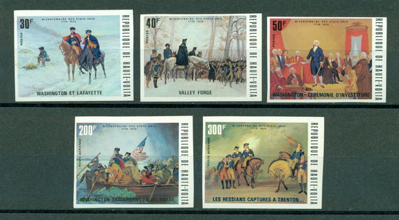Burkina Faso Scott #365//C210 IMPERF MNH US Bicentennial Paintings $$