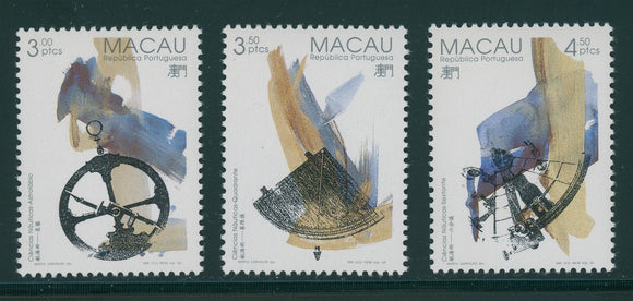 Macao-Macau Scott #739-741 MNH Navigational Instruments CV$3+