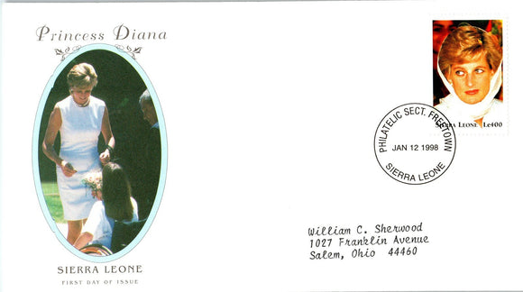 Princess Diana Memorial First Day Cover FDC - SIERRA LEONE - SEE SCAN $$$