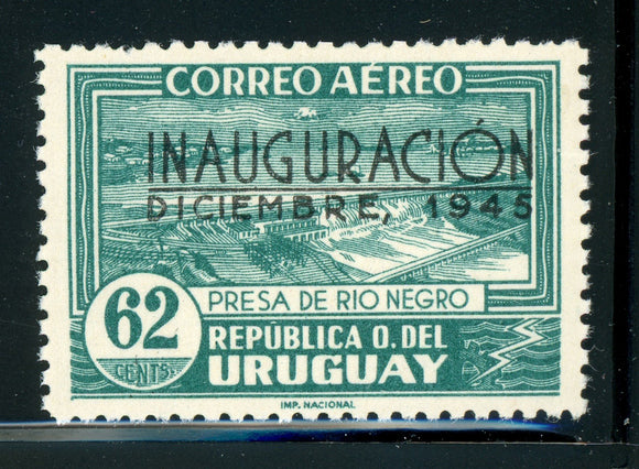 Uruguay MLH Air Post: Scott #C120 62c Rio Negro Dam Opening #2 CV$2+