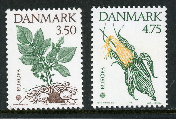 Denmark Scott #959-960 MNH Discovery of America 500th ANN CV$6+