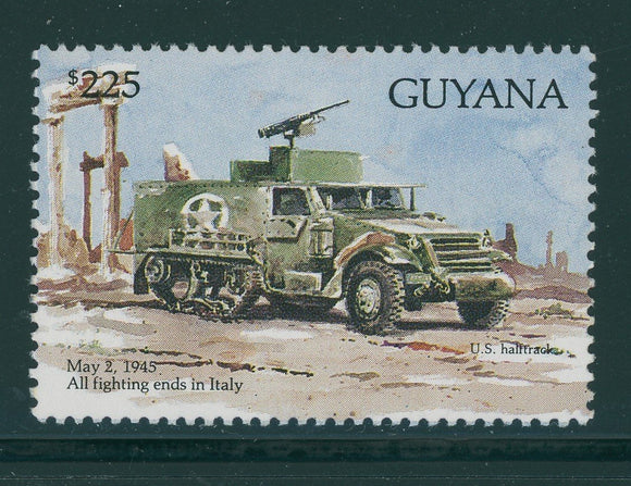 Guyana Scott #2707 MNH WW II Scenes $225 CV$5+