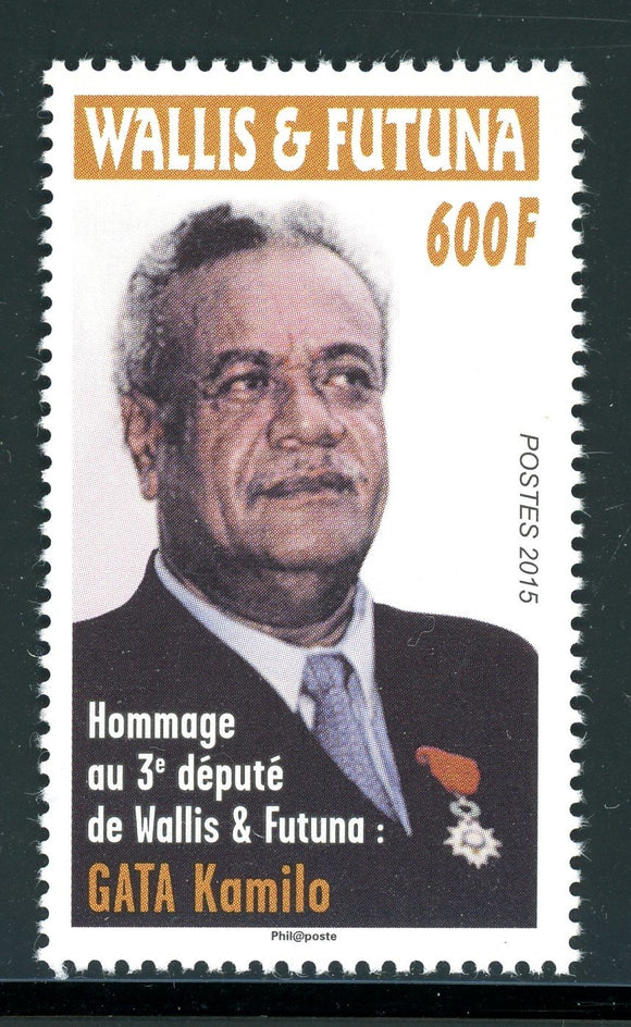 Wallis & Futuna Scott #759 MNH Kamilo Gata, Politician CV$11+