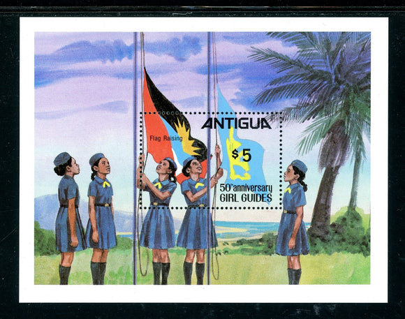 Antigua Scott #632 MNH S/S Girl Guides 50th ANN CV$5+