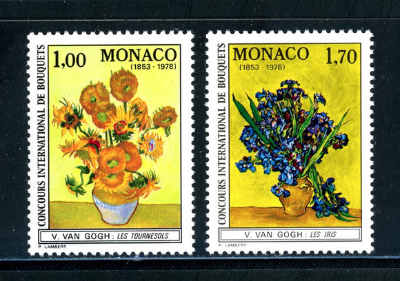 Monaco Scott #1124-1125 MNH Monte Carlo Flower Show CV$6+