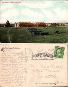 1909 Postcard from Spokane of Fort Wright sent to Seattle $