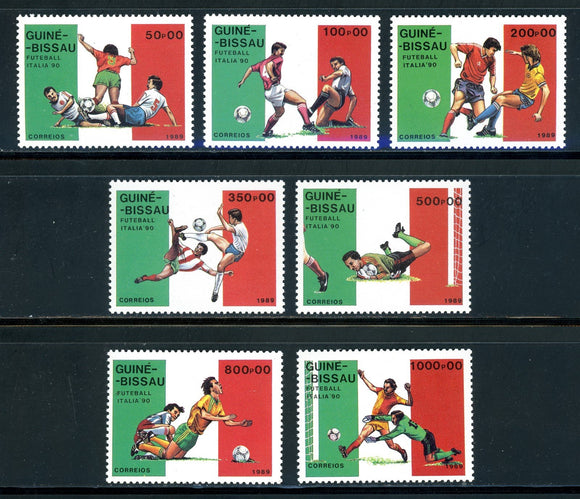 Guinea-Bissau Scott #780-786 MNH WORLD CUP 1990 Italy Soccer Football CV$9+