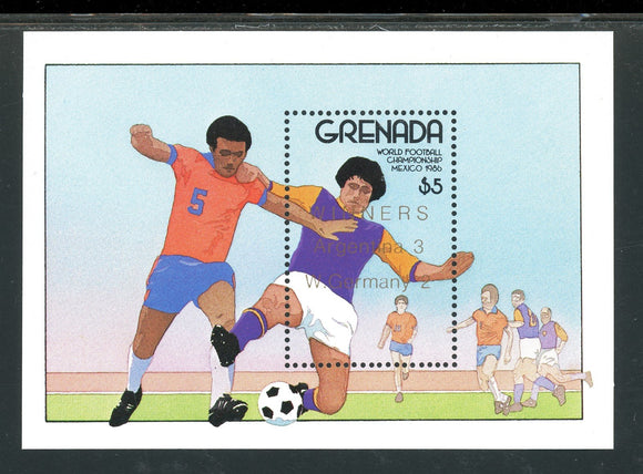 Grenada Scott #1403 MNH S/S WORLD CUP 1986 Mexico Soccer Football CV$5+
