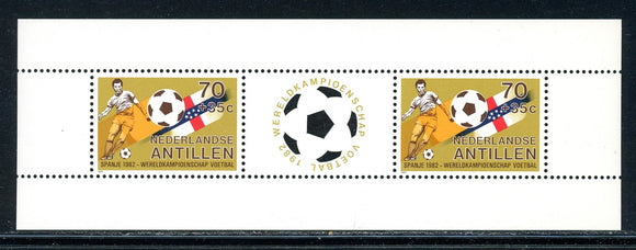 Netherlands Antilles Scott #B198a MNH S/S WORLD CUP 1982 Spain Soccer CV$3+