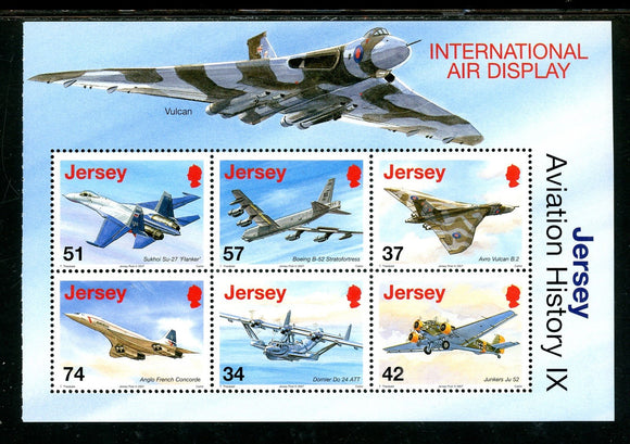 Jersey Scott #1286a-3 MNH PANE Airplanes CV$8+