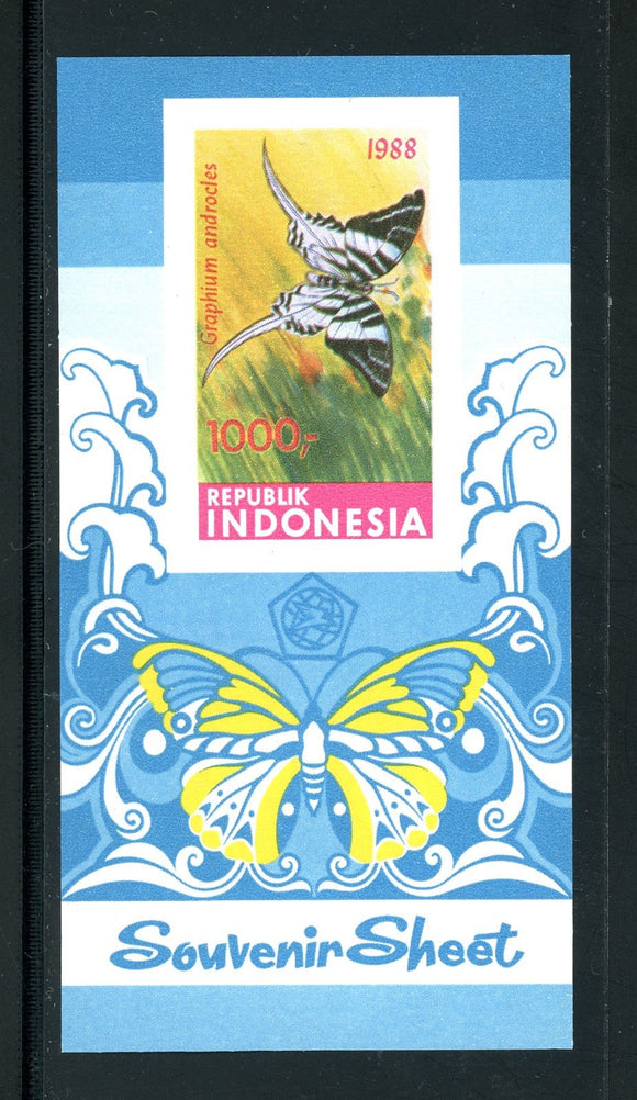 Indonesia Scott #1373 MNH S/S Butterflies Insects FAUNA CV$9+ 380949