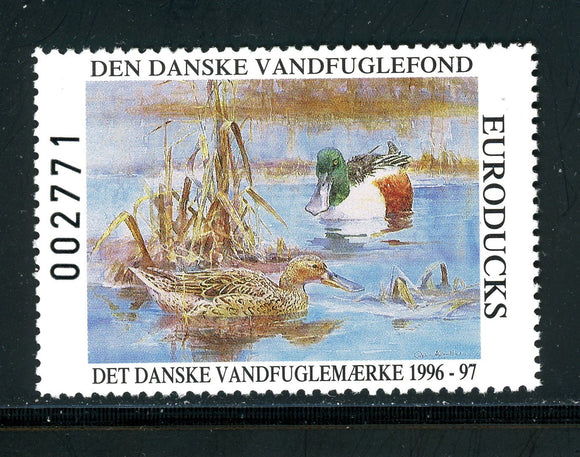 Denmark OS #85 MNH 1996-1997 25kr. Ducks Stamp $$ 381033