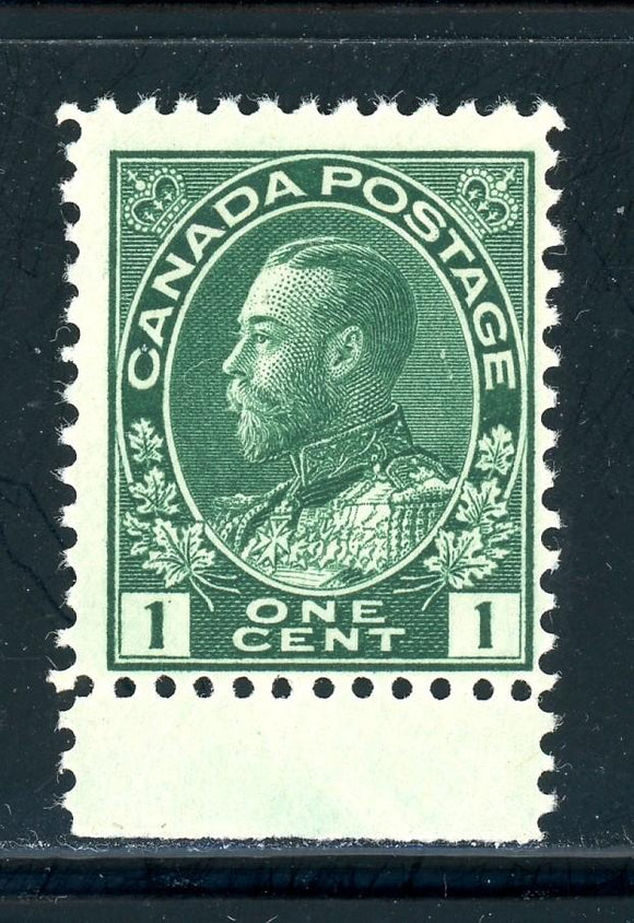 Canada Scott #104 MNH King George V 1c dk grn CV$65+ 382872 ish-1