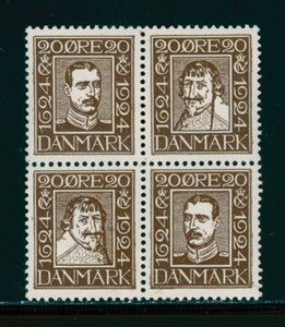 Denmark Scott #175a MNH BLOCK Danish Postal Service ANN CV$90+ 383062 ish-1