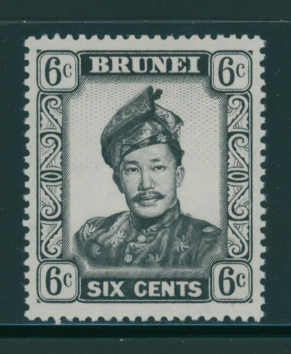 Brunei Scott #105a MNH Sultan 6c WMK 314 $$ 384060