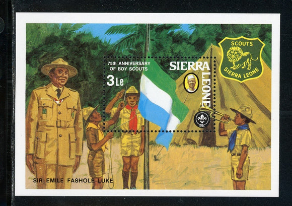 Sierra Leone Scott #539 MNH S/S Scouting Year CV$5+ 384392