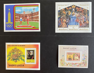 St. Lucia Scott #503//577 MNH Souvenir Sheets 1980 CV$5+ 384402