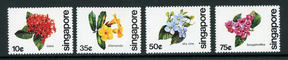 Singapore Scott #363-366 MNH Flowering Plants FLORA CV$2+ 384457