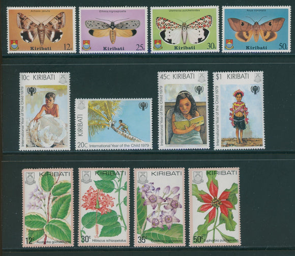 Kiribati Assortment #2 MNH 1979-'83 SETS Children Butterflies Flora $$ 384520