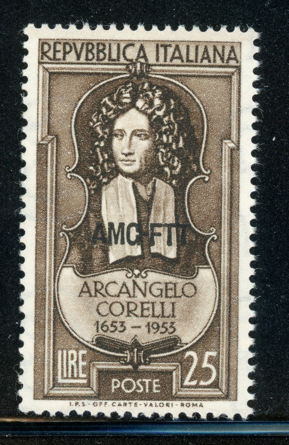 AMG-FTT Trieste MNH: Scott #168 25l 300th Ann Arcangelo CORELLI CV$4+