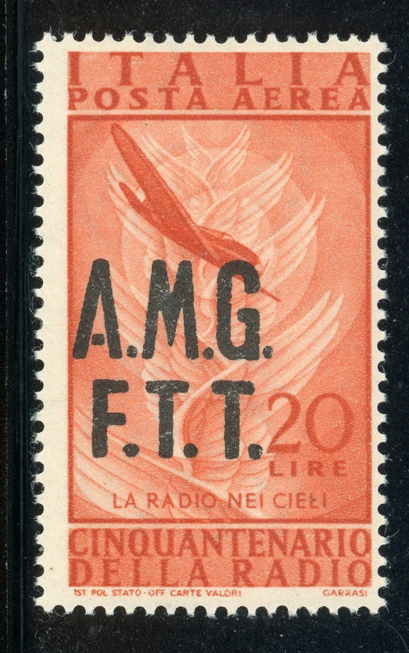 AMG-FTT Trieste MNH: Scott #C9 20L Radio Issue (1947) #1 CV$21+