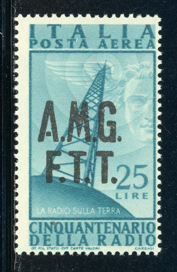 AMG-FTT Trieste MNH: Scott #C10 25L Radio Issue (1947) #1 CV$3+