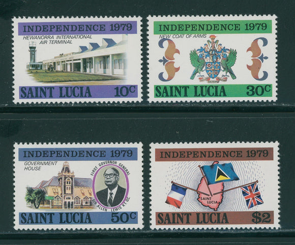 St. Lucia Scott #456-459 MNH Independence 1979 $$ 395980